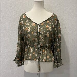 Wild Moss | Floral Blouse